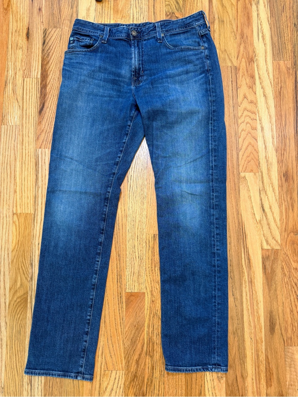 AG Everett Slim Straight Jeans Japanese Denim Medium Wash Stretch Size 33X34